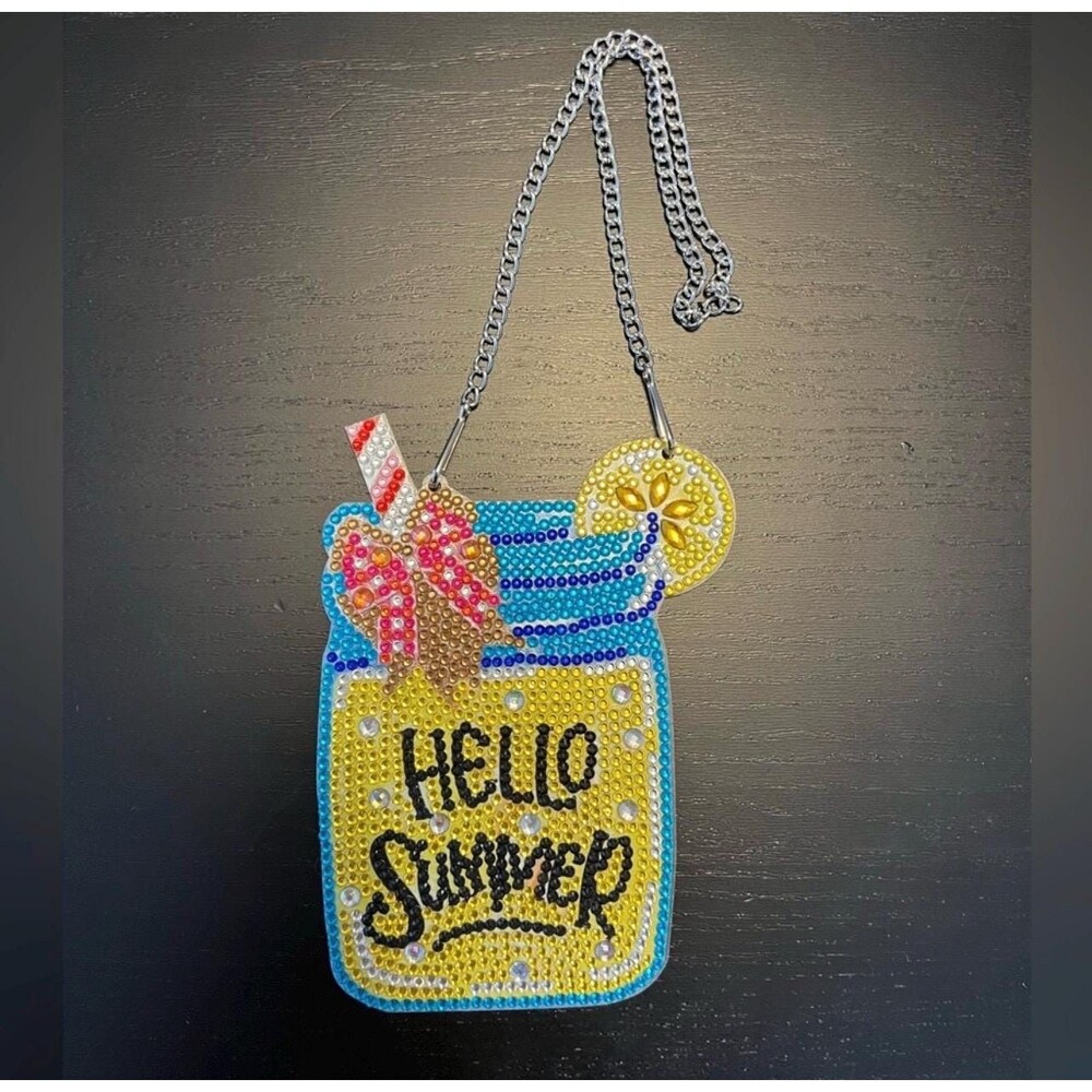Hello Summer Hanging Sign Diamond Painted